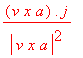 v*x*a.j/(abs(v*x*a)^2)