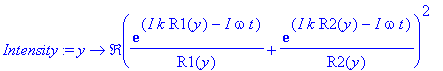 Intensity := proc (y) options operator, arrow; Re(e...