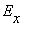 E[x]