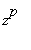 z^p
