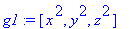 g1 := [x^2, y^2, z^2]