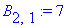 B[2,1] := 7