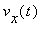 v[x](t)