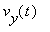 v[y](t)