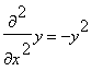 diff(y,`$`(x,2)) = -y^2