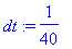 dt := 1/40