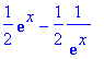 1/2*exp(x)-1/2*1/exp(x)