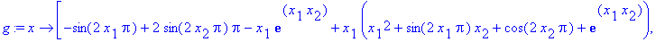 g := proc (x) options operator, arrow; [-sin(2*x[1]...