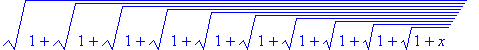 sqrt(1+sqrt(1+sqrt(1+sqrt(1+sqrt(1+sqrt(1+sqrt(1+sq...