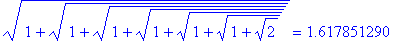 sqrt(1+sqrt(1+sqrt(1+sqrt(1+sqrt(1+sqrt(1+sqrt(2)))...