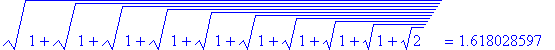 sqrt(1+sqrt(1+sqrt(1+sqrt(1+sqrt(1+sqrt(1+sqrt(1+sq...