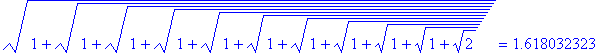 sqrt(1+sqrt(1+sqrt(1+sqrt(1+sqrt(1+sqrt(1+sqrt(1+sq...