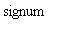 signum