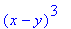 (x-y)^3
