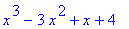 x^3-3*x^2+x+4
