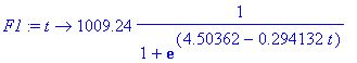 F1 := proc (t) options operator, arrow; 1009.24*1/(...