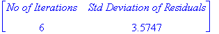 matrix([[`No of Iterations`, `Std Deviation of Resi...