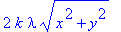 2*k*lambda*sqrt(x^2+y^2)