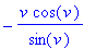 -v*cos(v)/sin(v)