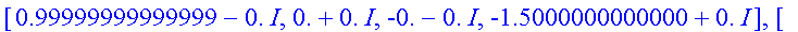 answers := [[0.+0.*I, 1.0000000000000-0.*I, 0.-0.*I...