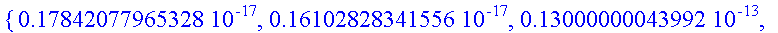 {.17842077965328e-17, .16102828341556e-17, .1300000...