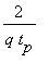 2/(q*t[p])