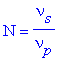 Nu = nu[s]/nu[p]