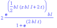 2*exp(1/2*b1*(z*b1*I+2*t))*b1/(1+exp(2*b1*t))