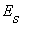 E[s]