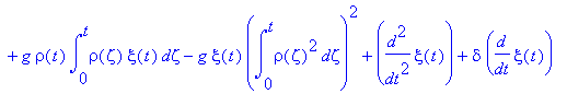 (alpha-g-l-lambda)*xi(t)-chi*alpha*xi(t)*int(rho(zeta)^2,zeta = 0 .. t)-chi*alpha*rho(t)*int(rho(zeta)*xi(zeta),zeta = 0 .. t)+alpha*xi(t)*chi^2*int(rho(zeta)^2,zeta = 0 .. t)^2+g*xi(t)*int(rho(zeta)^2...