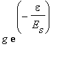 g*exp(-epsilon/E[s])