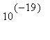 10^(-19)