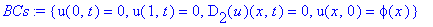 BCs := {u(0,t) = 0, u(1,t) = 0, D[2](u)(x,t) = 0, u(x,0) = phi(x)}