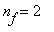 n[f] = 2