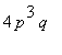 4*p^3*q