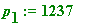 p[1] := 1237