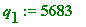 q[1] := 5683