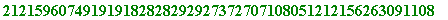 212159607491919182828292927372707108051212156263091108
