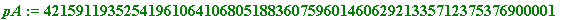 pA := 4215911935254196106410680518836075960146062921335712375376900001
