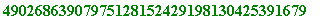 ASEND := 111358283453658295268237257997542299050961871904360645646429472345375573938591813039323471033649026863907975128152429198130425391679