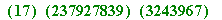 ``(17)*``(237927839)*``(3243967)