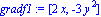 gradf1 := vector([2*x, -3*y^2])