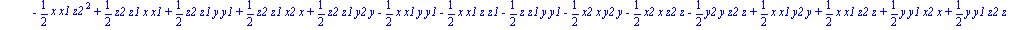 AreaSquared2 := -1/2*x2*x1*y2*y1-1/2*x2*x1*z2*z1+1/2*x2*x1*y*y1+1/2*x2*x1*z*z1+1/2*x2*x1*y2*y+1/2*x2*x1*z2*z-1/2*y2*y1*z2*z1+1/2*y2*y1*x*x1+1/2*y2*y1*z*z1+1/2*y2*y1*x2*x+1/2*y2*y1*z2*z-1/2*y2^2*x*x1-1...