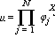 mu = product(phi[j]^X[j], j = 1 .. N)