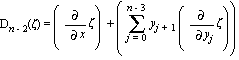 D[n-2](zeta) = (diff(zeta, x))+(sum(y[j+1]*(diff(zeta, y[j])), j = 0 .. n-3))