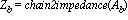 Z[b] = chain2impedance(A[b])