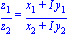 z[1]/z[2] = (x[1]+I*y[1])/(x[2]+I*y[2])