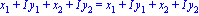 x[1]+I*y[1]+x[2]+I*y[2] = x[1]+I*y[1]+x[2]+I*y[2]