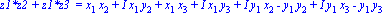 `z1*z2 + z1*z3 ` = x[1]*x[2]+I*x[1]*y[2]+x[1]*x[3]+I*x[1]*y[3]+I*y[1]*x[2]-y[1]*y[2]+I*y[1]*x[3]-y[1]*y[3]