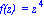 `f(z) ` = z^4